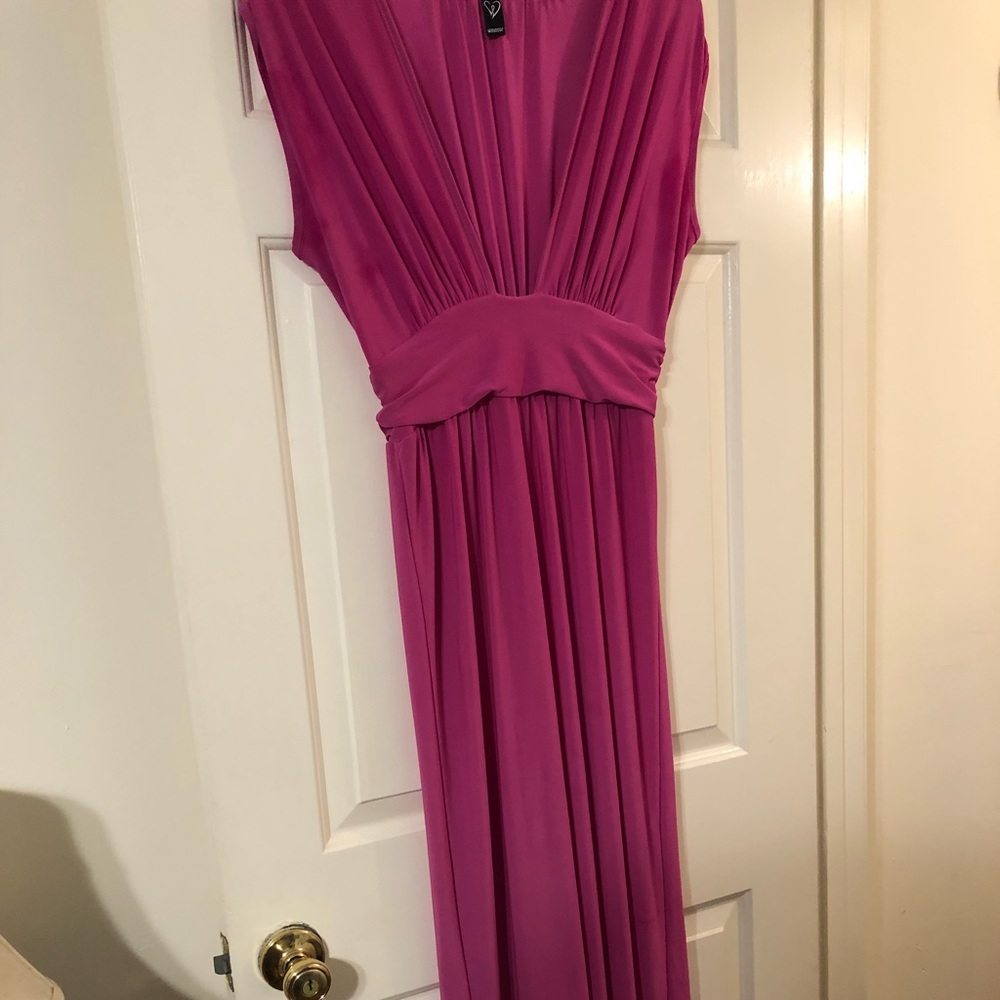 Fuchsia maxi dress size L in mint condition